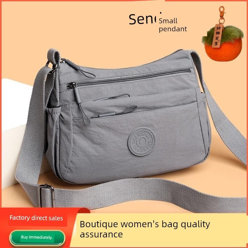 bolsa femenina bolsa feminina Bolsa mãe idosa de meia-idade com vários compartimentos, tecido de Nylon 2025, novo estilo