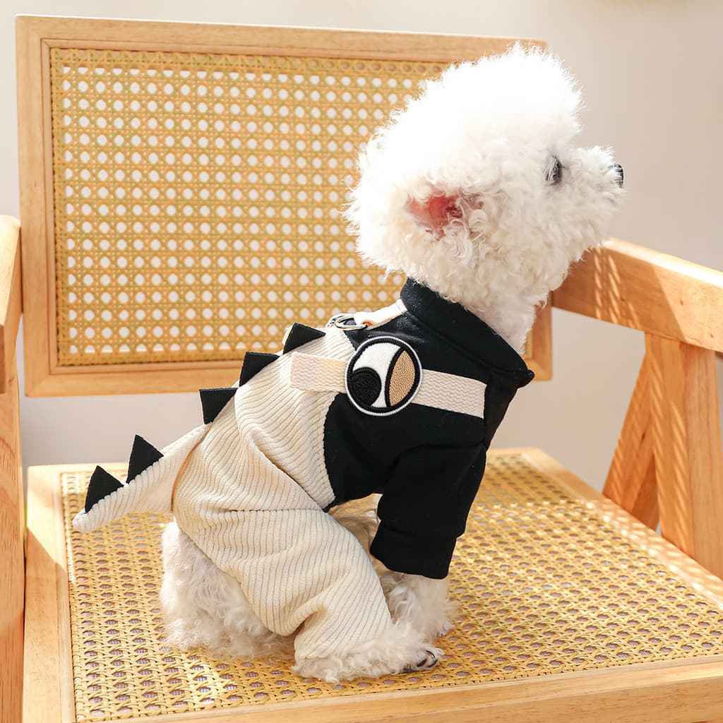 Roupas para cães primavera outono bonito dos desenhos animados roupas de quatro patas Pet Schnauzer Pomeranian Teddy Bic