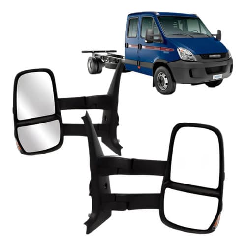 Par Retrovisor Daily 2008 A 2022 Elétrico Longo