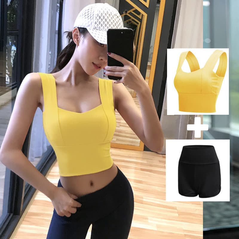 Yoga Wear terno feminino primavera verão high-end colete roupas temperamento high-end esportes profissionais Fitness yog