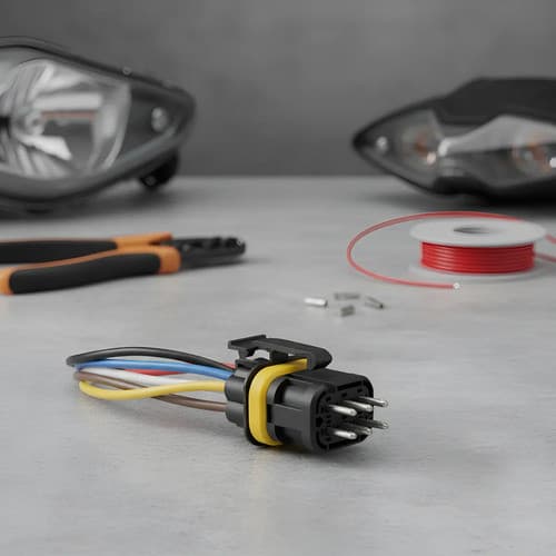 Conector Chicote Plug Lanterna Luz Traseiras Scania 6 Vias