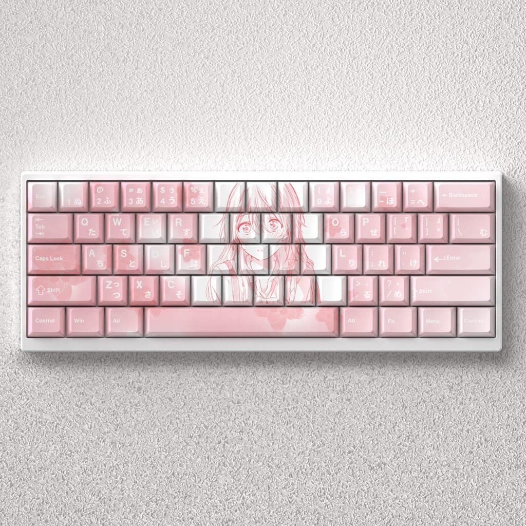 Miyayuan Kaoru Keycap é gravura de alto valor PBT sublimação de fábrica Original se adapta ao ACE Mega Lion Mai de ATK L