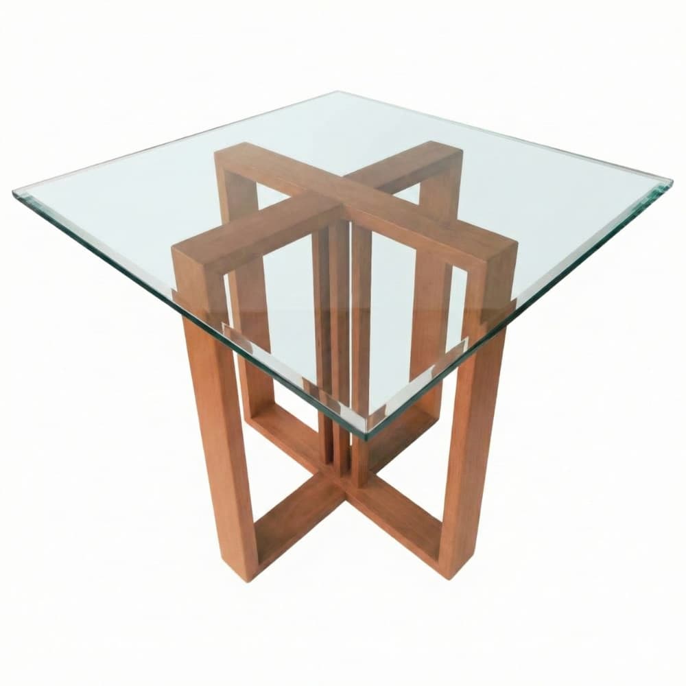 Base de Mesa Leidy  Madeira Maciça Design Moderno Premium-Confortseee