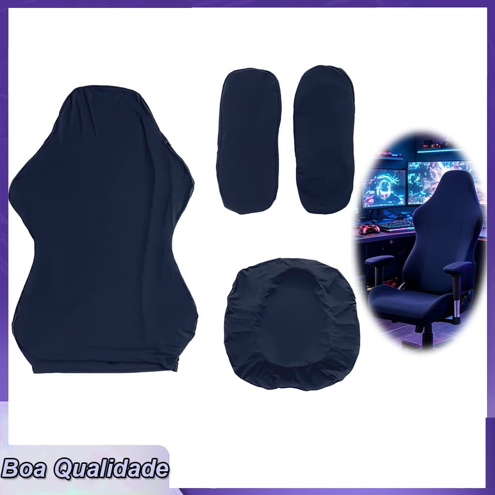 Capas para cadeira de jogos elástica macia antiderrapante para cadeira gamer com capa para apoio de braço