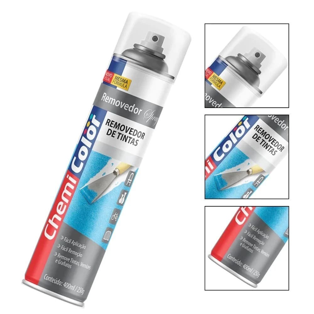 Remove Tintas - Removedor de Tintas Acrílicas Spray 400ml - Chemicolor