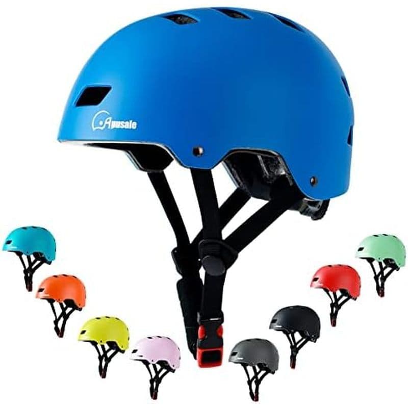 Capacete De Skate De Bicicleta , Ajustável E Multiesportivo Para Scooter , 3 Tamanhos Adultos Jovens Crianças Pequenas