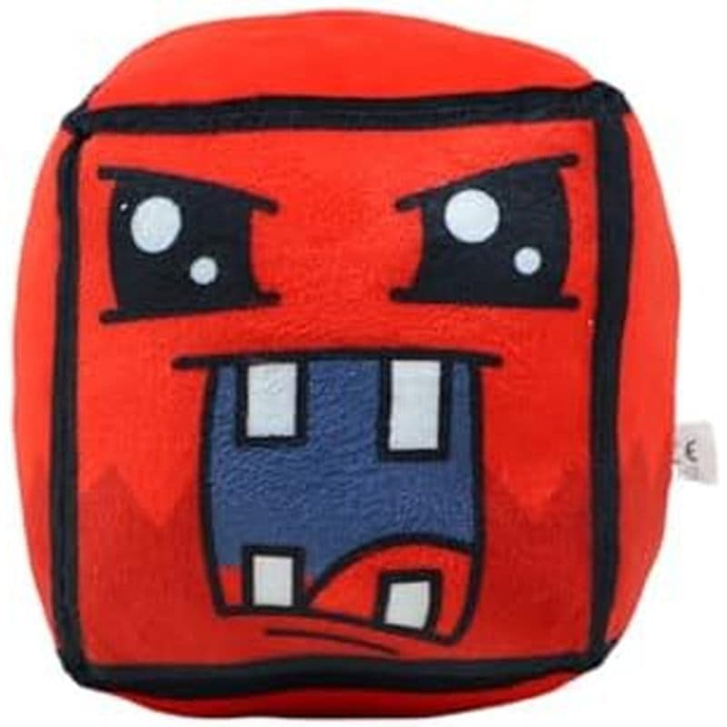 Brinquedo De Pelúcia De Cubo Geométrico , Jogo De Volume , Coleção De Presente De Aniversário Para Fãs (Vermelho)
