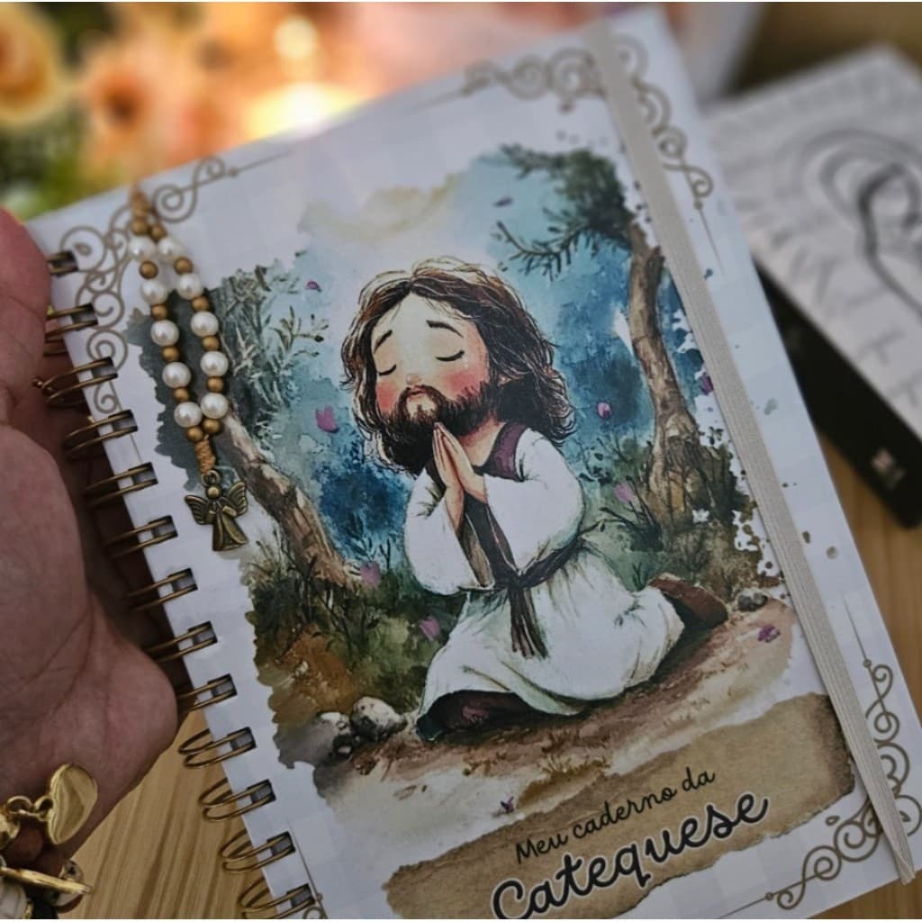 Caderno Catequese Adulto e Infantil Personalizado | Catequese Igreja Envio Imediato A4