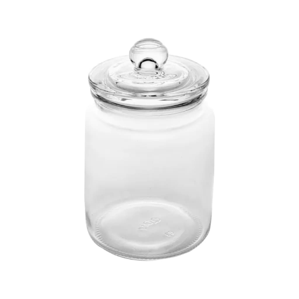 Pote Hermético de Vidro 750ml Lyor Organizador de Vidro Para Café Açúcar Biscoitos e Bolachas