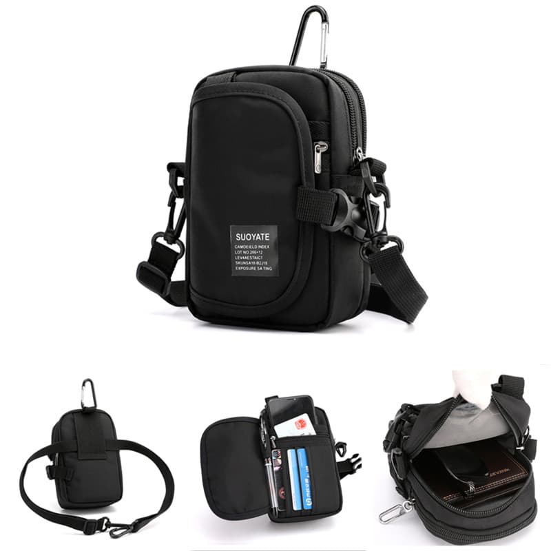 Homens Mini bolsa de ombro à prova dwaterproof água Oxford pano mensageiro saco multifuncional verão saco do telefone mó