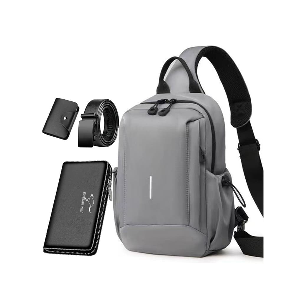 Bolsa de peito masculina novo estilo estilo coreano multifuncional bolsa mensageiro Casual mochila esportiva moda bolsa