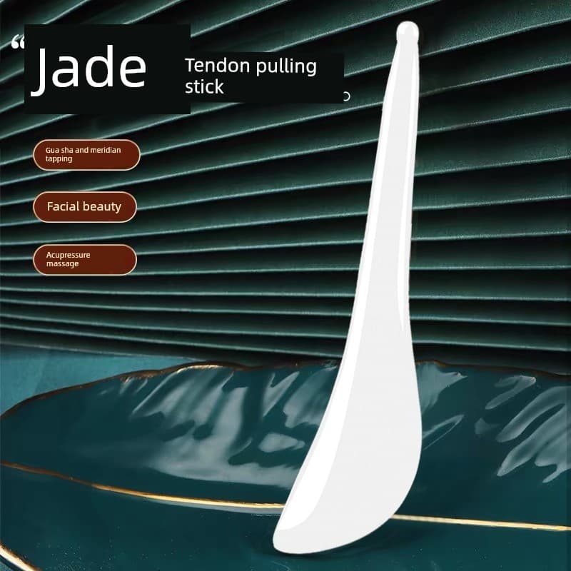 Jade olho tendão vara beleza facial raspagem placa Universal para todo o corpo tendão facial puxando vara salão de belez