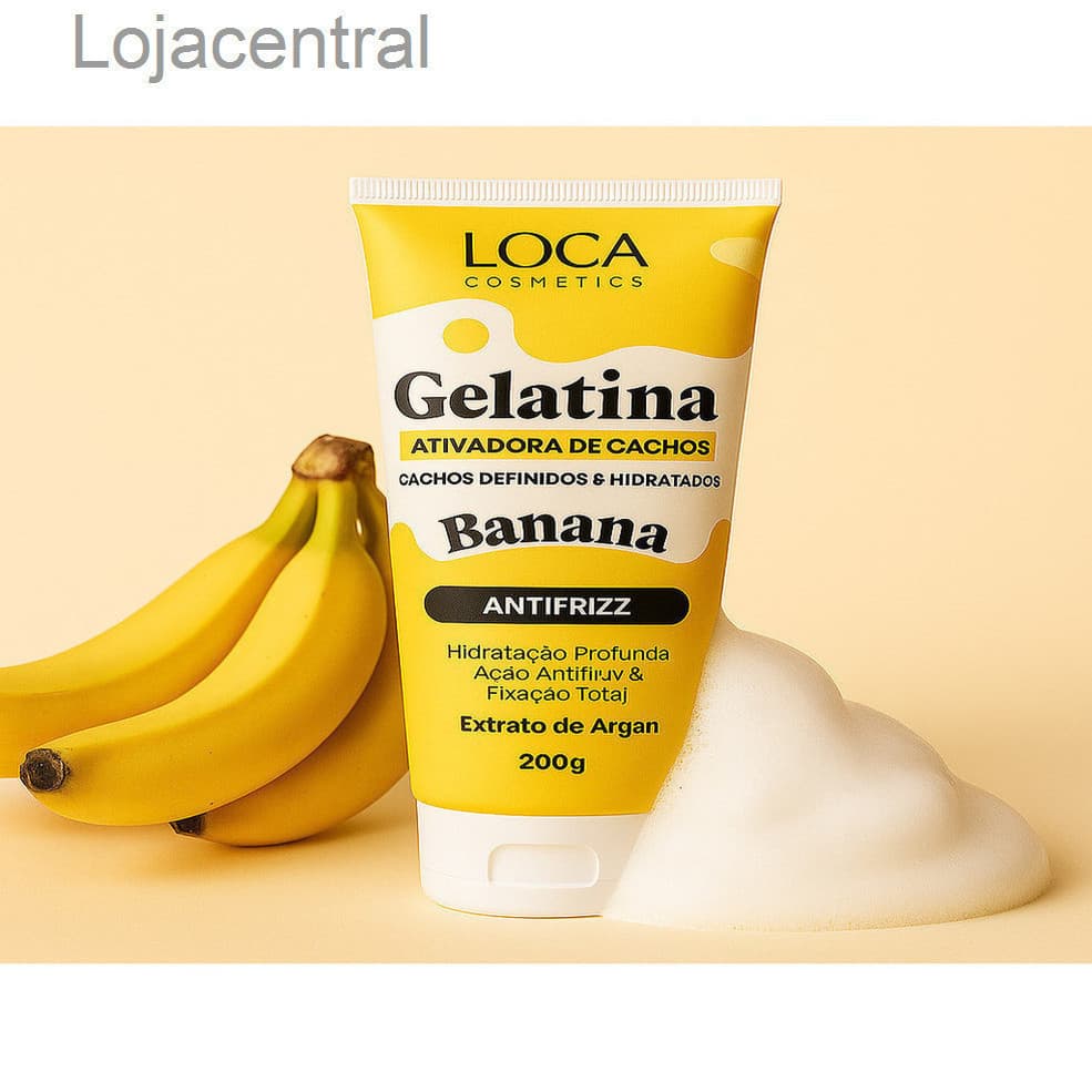 Gelatina Ativadora de Cachos Banana – Antifrizz 200g | Loca Cosmetics 1