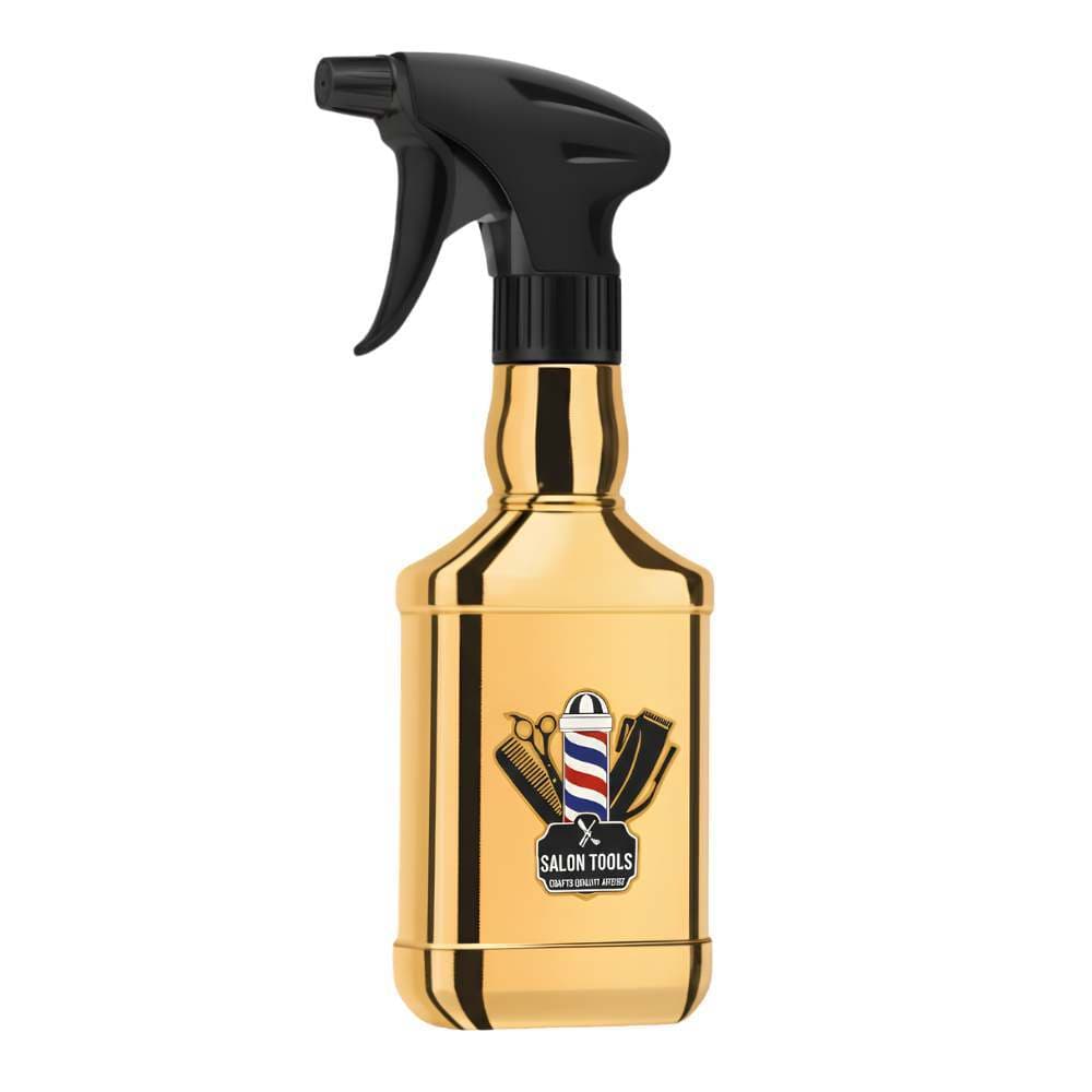 BORRIFADOR METALICO RETANGULO DOURADO 400ML