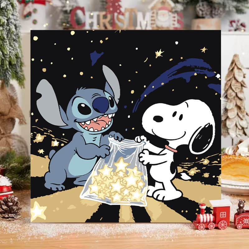 StitchDIYPintura a óleoDigital Série de AnimePokémon Crianças Pintura a óleo para colorirsimples