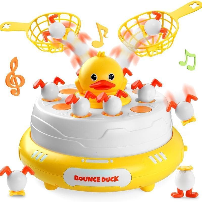 Jogo de Tabuleiro BounceandchDuck para Crianças com Música e Patinhos Educativos