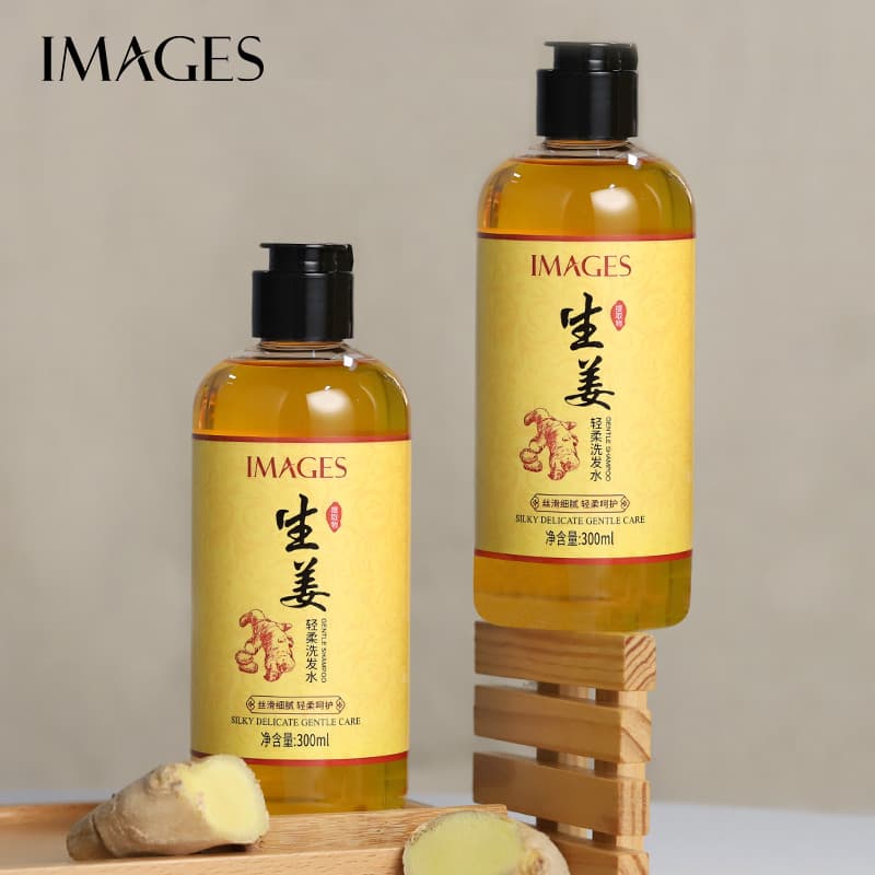 Tiro 1 Enviar 3!3 Garrafas IMAGENS IMAGENS Shampoo Gengibre Shampoo Suave Polygonum Shouwu