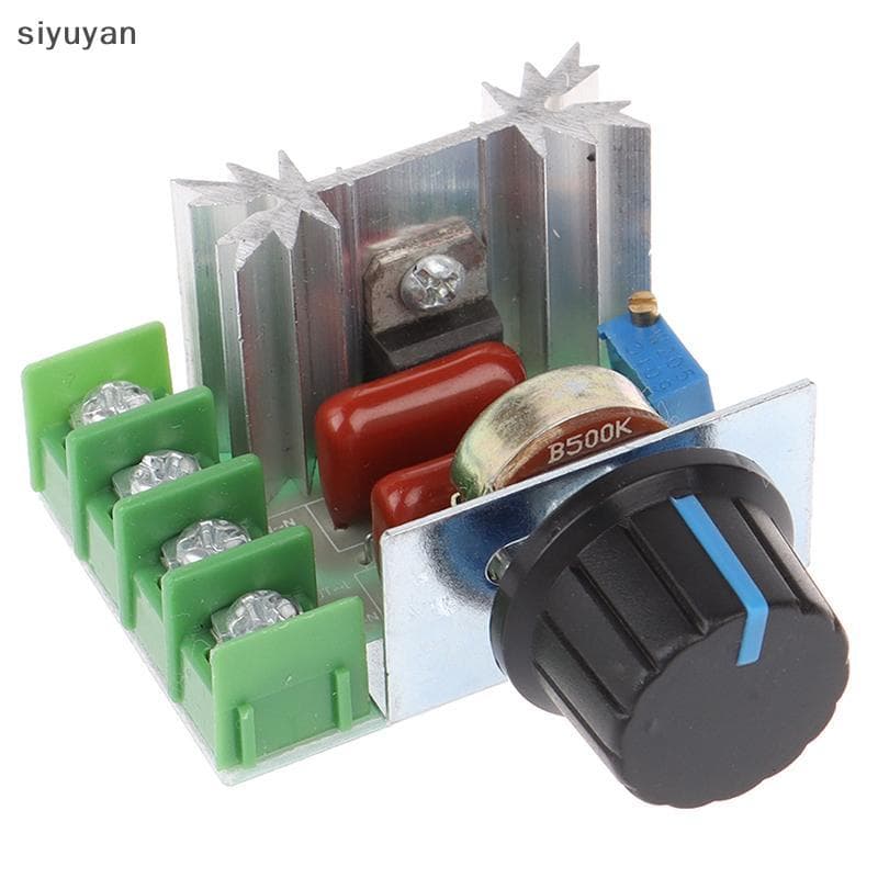 1Pc 50-220V 2000W Controlador De Velocidade Dimmers SCR Regulador De Tensão Ferramenta Termostato
