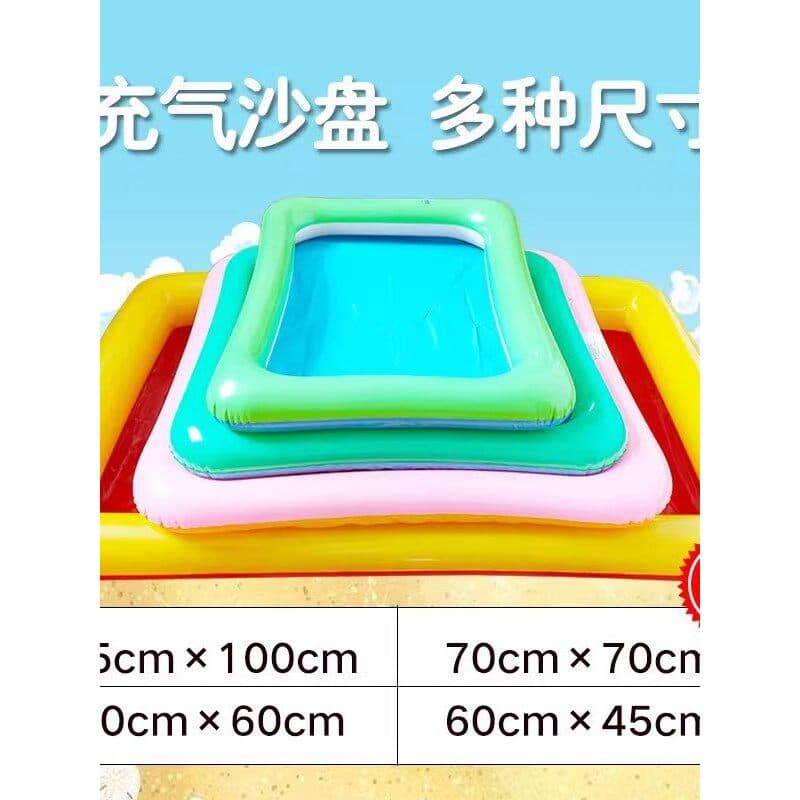 Crianças espaço grande mesa de areia jogar bandeja de areia argila cor lama cristal almofada inflável grande piscina de