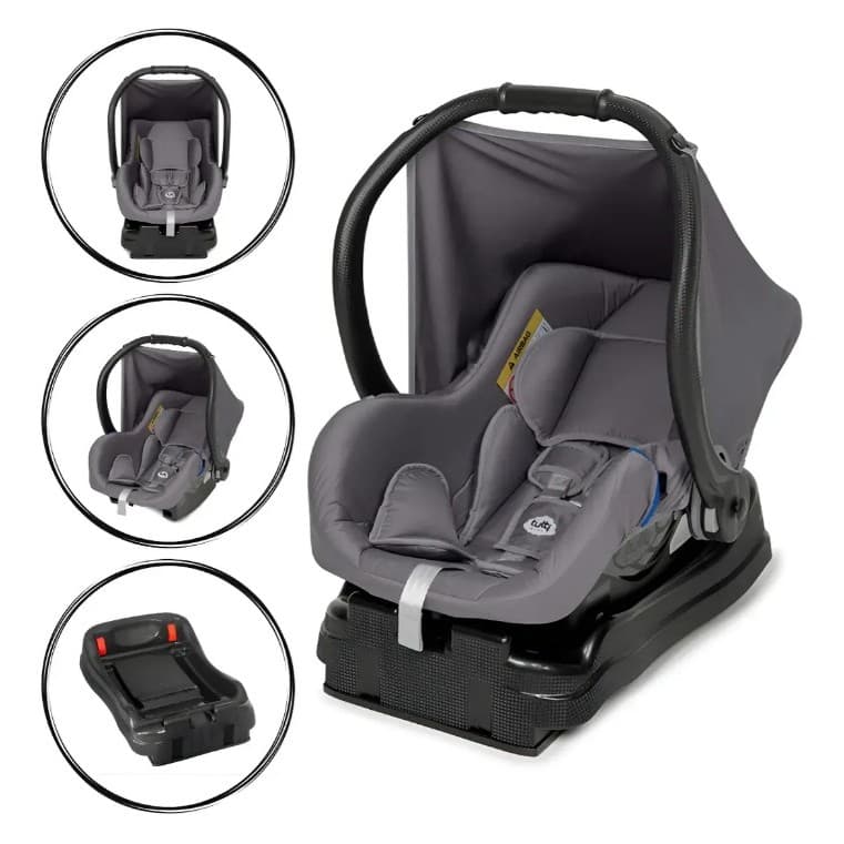 BEBÊ CONFORTO ELLO CINZA + BASE TUTTI BABY