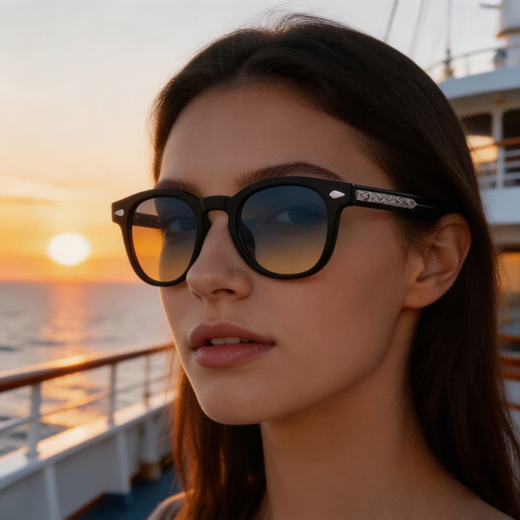 2026 novo estilo europeu americano moda quadrado pequeno quadro óculos de sol senhoras único acrílico pino All-Match ócu