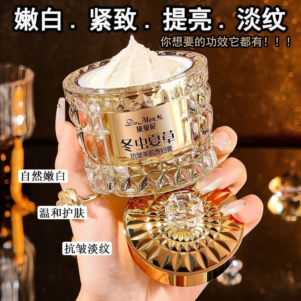 Cordyceps senhora creme Ginseng Ganoderma Lucidum creme de beleza beleza beleza Anti-rugas corretivo iluminando tom de p