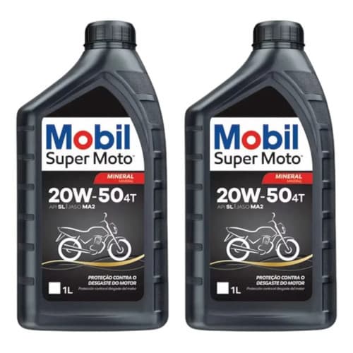 Kit 2 Mobil 20w50 4t Super Moto Mineral Honda Yamaha Suzuki