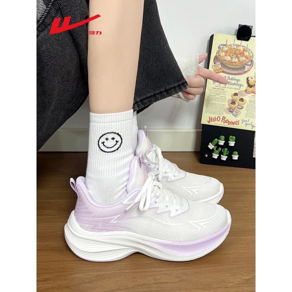 Puxar para trás sapatos femininos sapatos esportivos femininos 2026 primavera novo estilo respirável All-Match malha sap