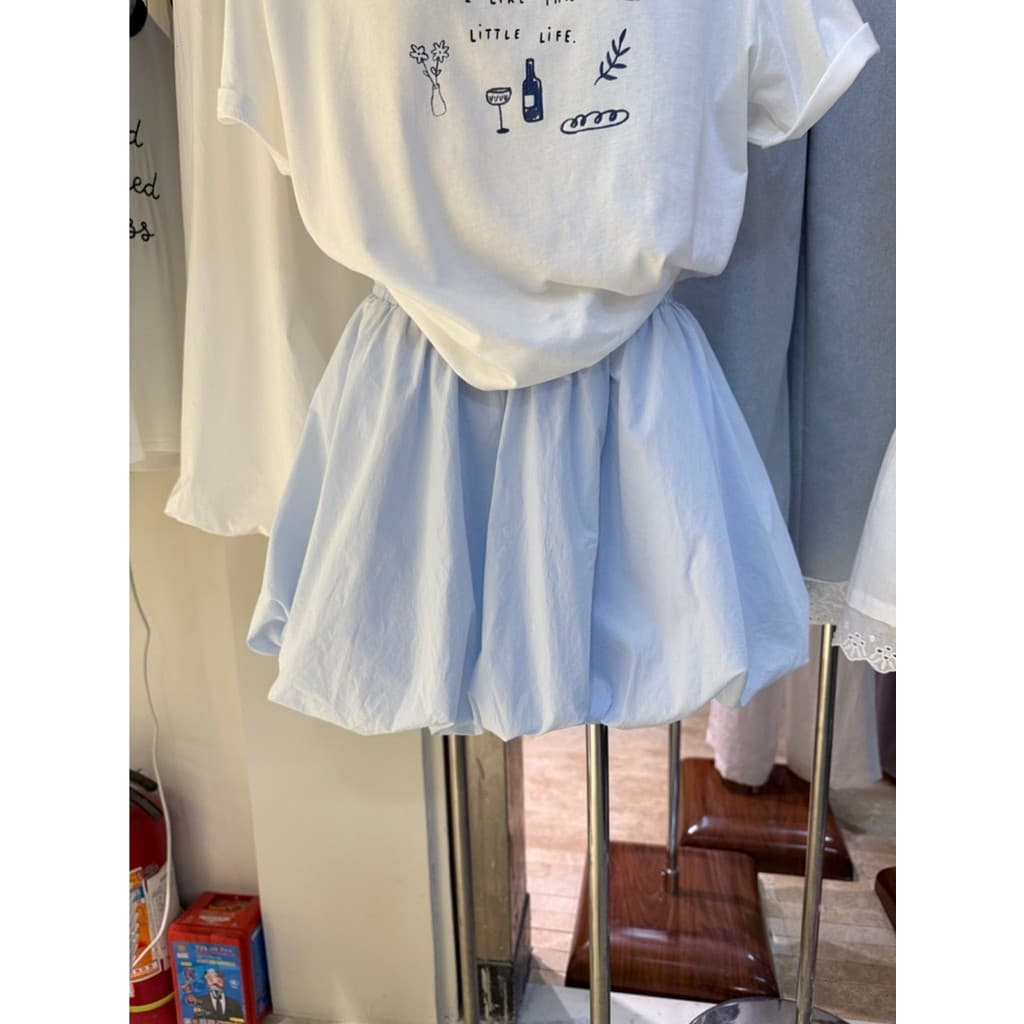 Ballet estilo Preppy saia de cor sólida feminina verão 2026 novo estilo fino pequeno cintura alta a linha Bud saia