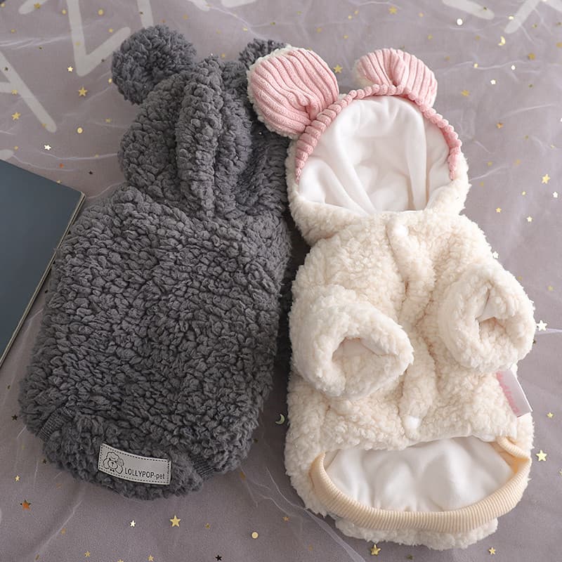 Outono inverno roupas cão algodão-acolchoado roupas Teddy Bichon Poodle Schnauzer pequeno filhote de cachorro roupas par