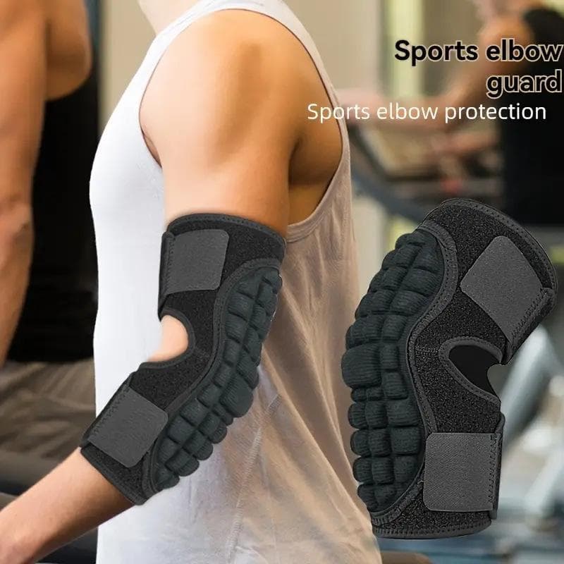 Cotoveleiras esportivas para homens e mulheres, goleiro, espessadas, favo de mel, proteção, cotoveleiras, basquete, espo
