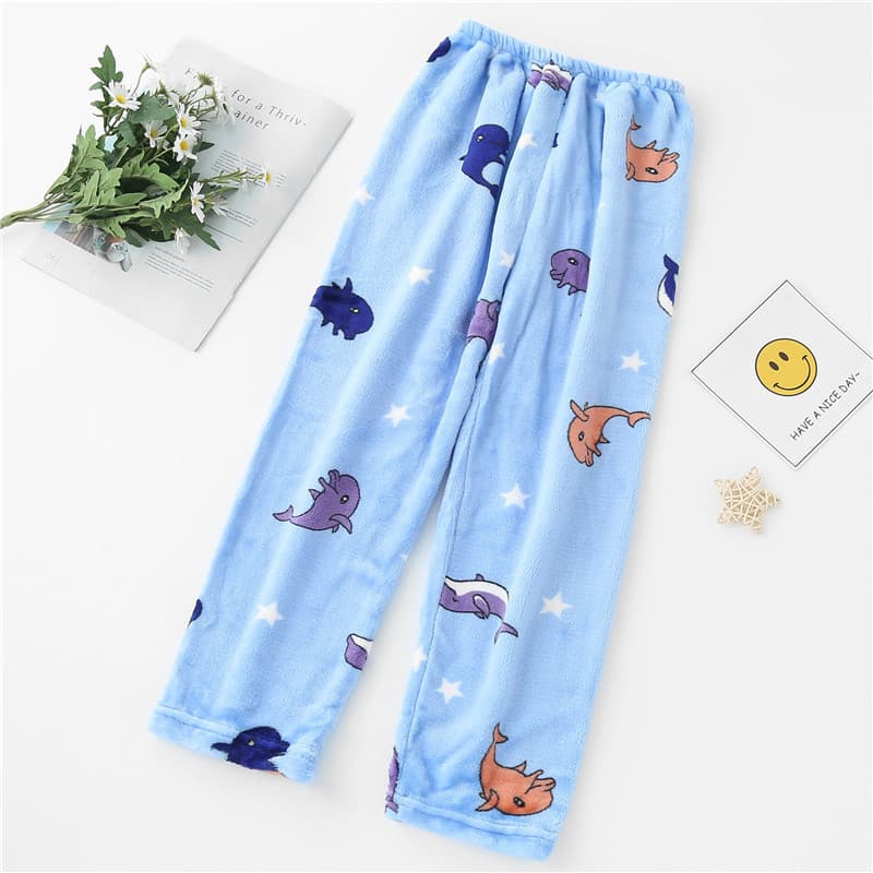 |Bebê crianças forro de lã engrossado meninas Coral velo calças meninos flanela pijama calças Leggings casa outono