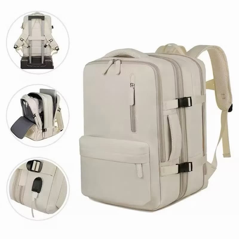 Mochila Viagem Notebook Expansível Impermeável Reforçada Masculina Feminina 30L