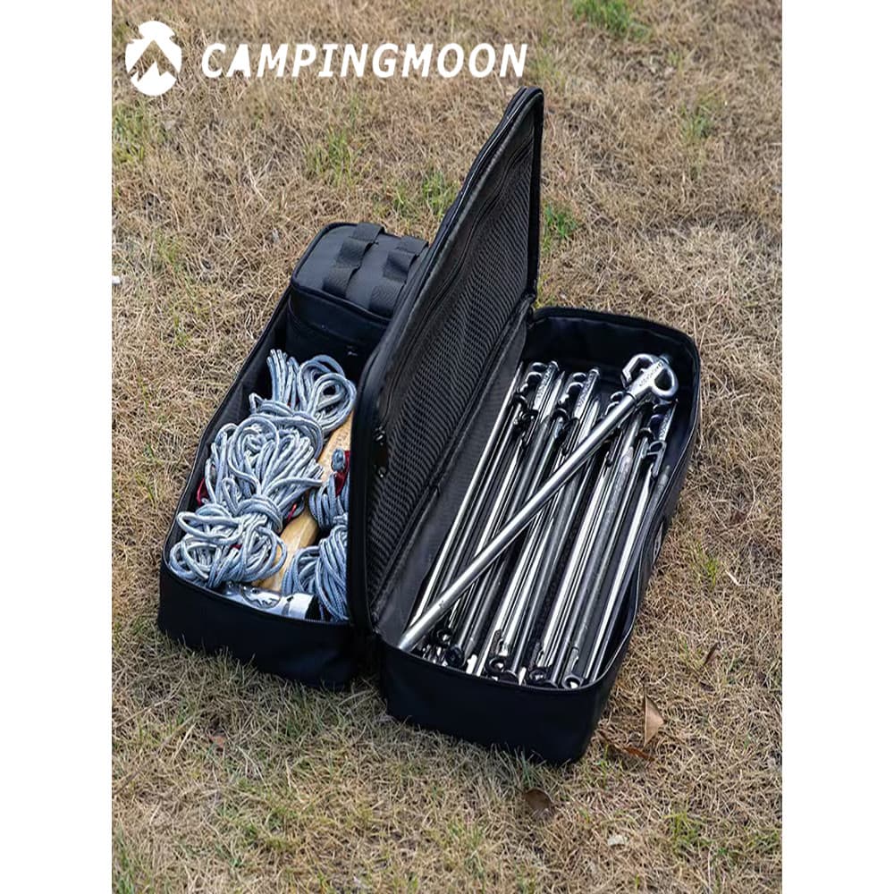 Koman BK-40 Outdoor Preto Poliéster Impermeável Multifuncional Grande Camada Dupla Bolsa Tática Camping Bolsa De Armazen