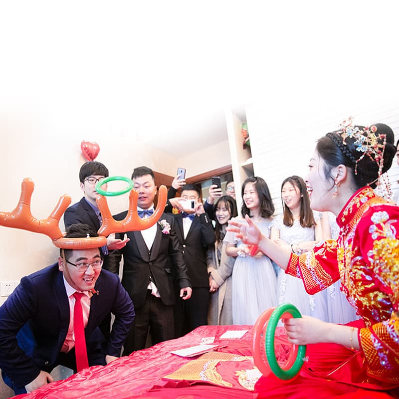 Staghorn anel suprimentos de casamento enciclopédia celebração de casamento complicado noivo padrinhos Pick-up jogo ader