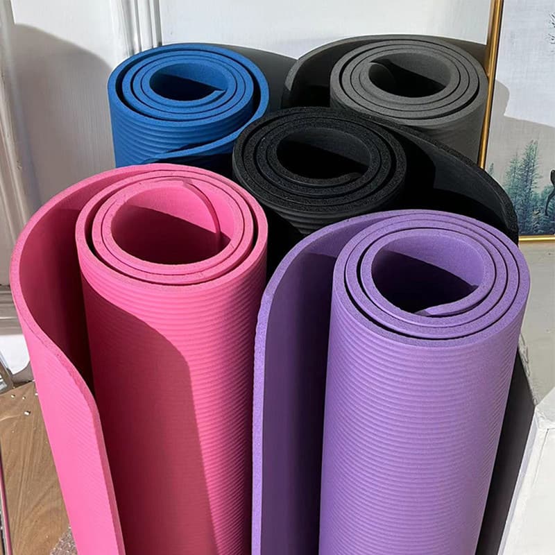 Tapete de Yoga antiderrapante engrossado interior casa fitness esportes absorção de choque mudo tapete de fitness mascul