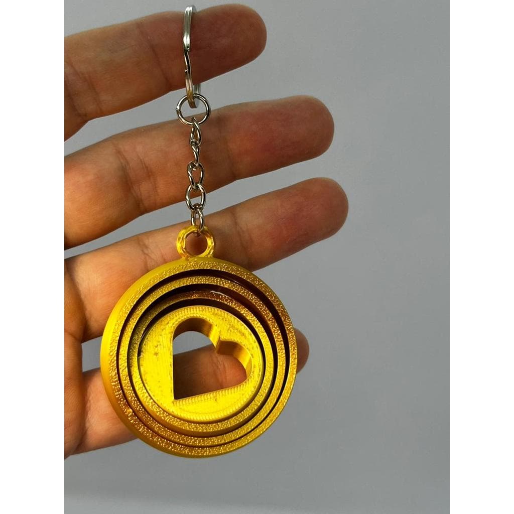 Giro do Amor: O Chaveiro Dinâmico do Seu Coração