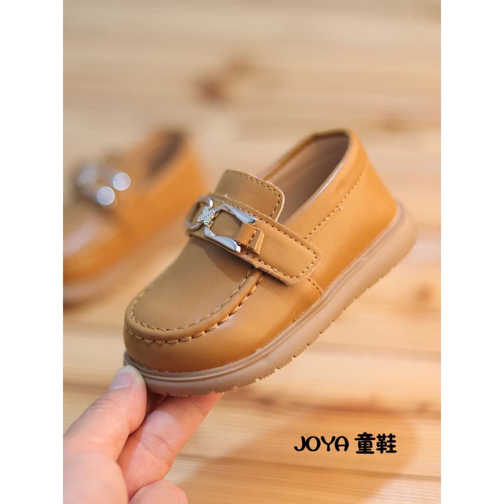 Estilo britânico meninas sapatos de couro primavera ervilhas sapatos 1-2-3-5 anos de idade marrom moda All-Match jardim