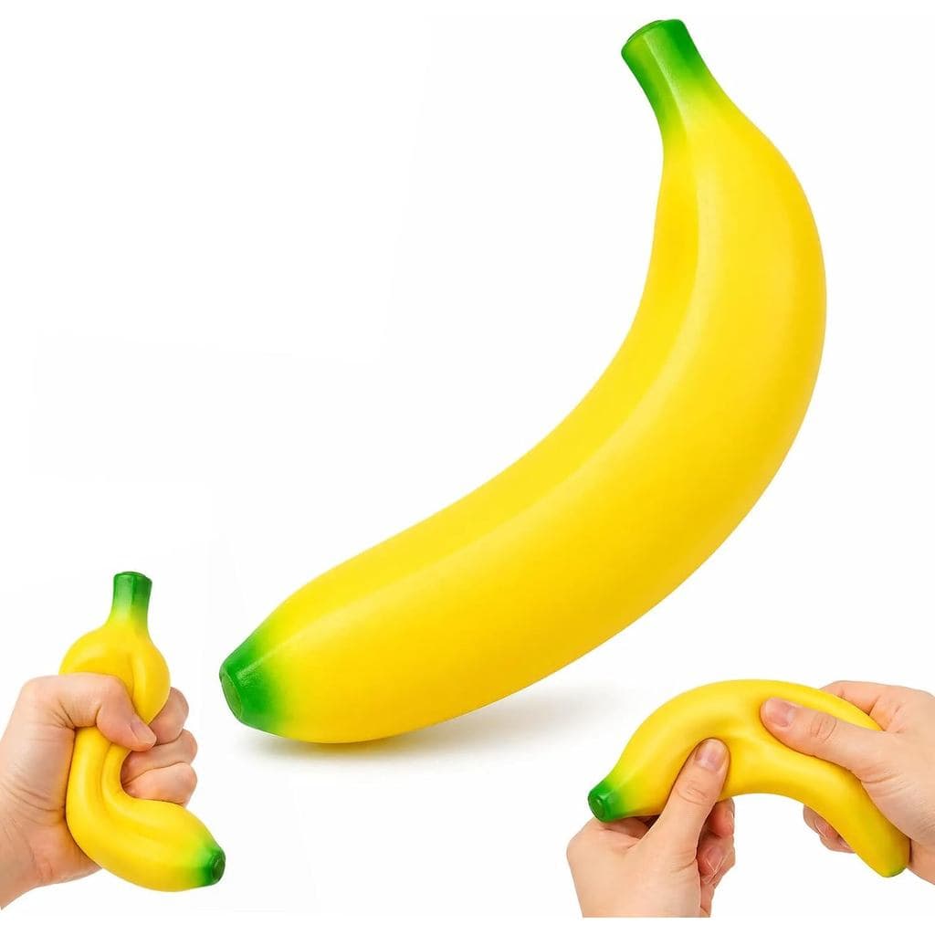 Brinquedo Squishy de Banana, Banana Macia, Brinquedo Antiestresse de Banana, Brinquedo Leve para Aliviar o Estresse, Pre