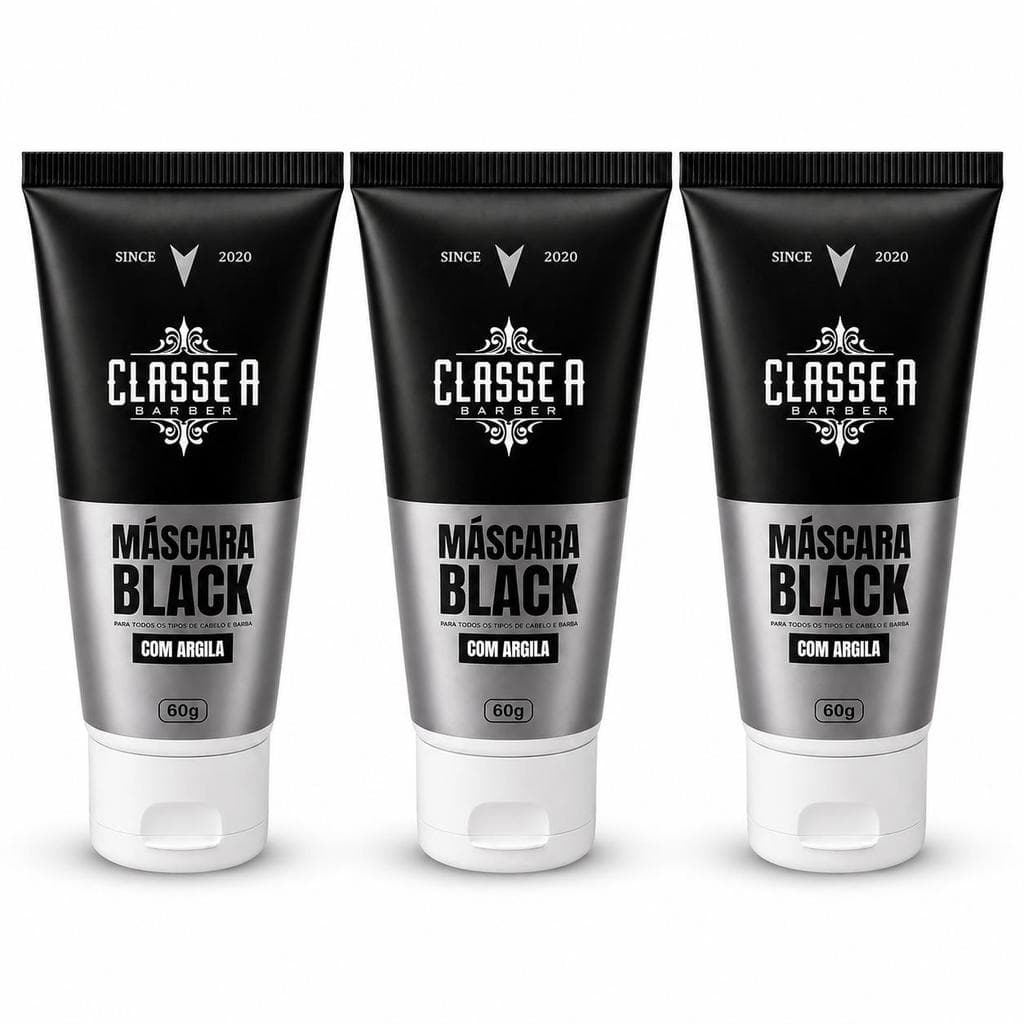 Kit 3 Máscara Black 60g - Removedora de Cravos com Efeito Peeling e Lifting para Pele Renovada