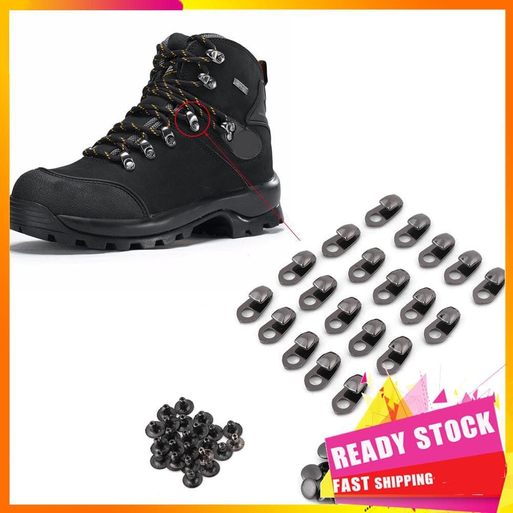 gfgfgfgg Zerone Ganchos de renda para sapatos, acessórios para botas com rebites para