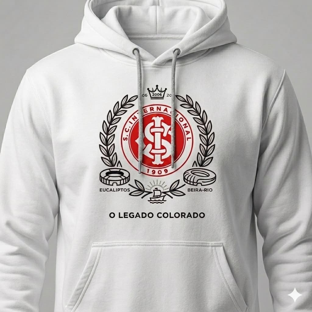 Blusa do Inter de Porto Alegre Moletom de Time Gaucho Colorado Confortável Casaco Esportivo Internacional