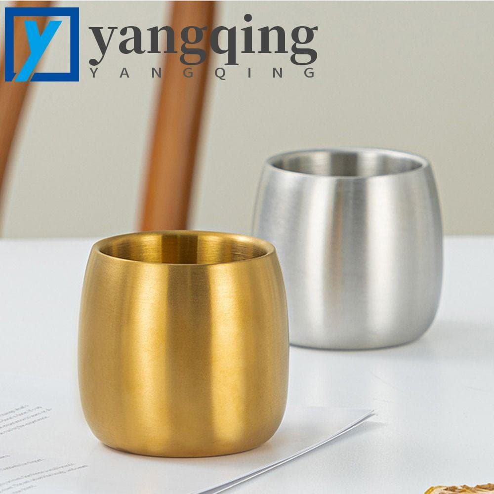 Copo De Cerveja De Camada Dupla YANGQING , Água Multifuncional Espesso De Aço Inoxidável , Aderência Confortável