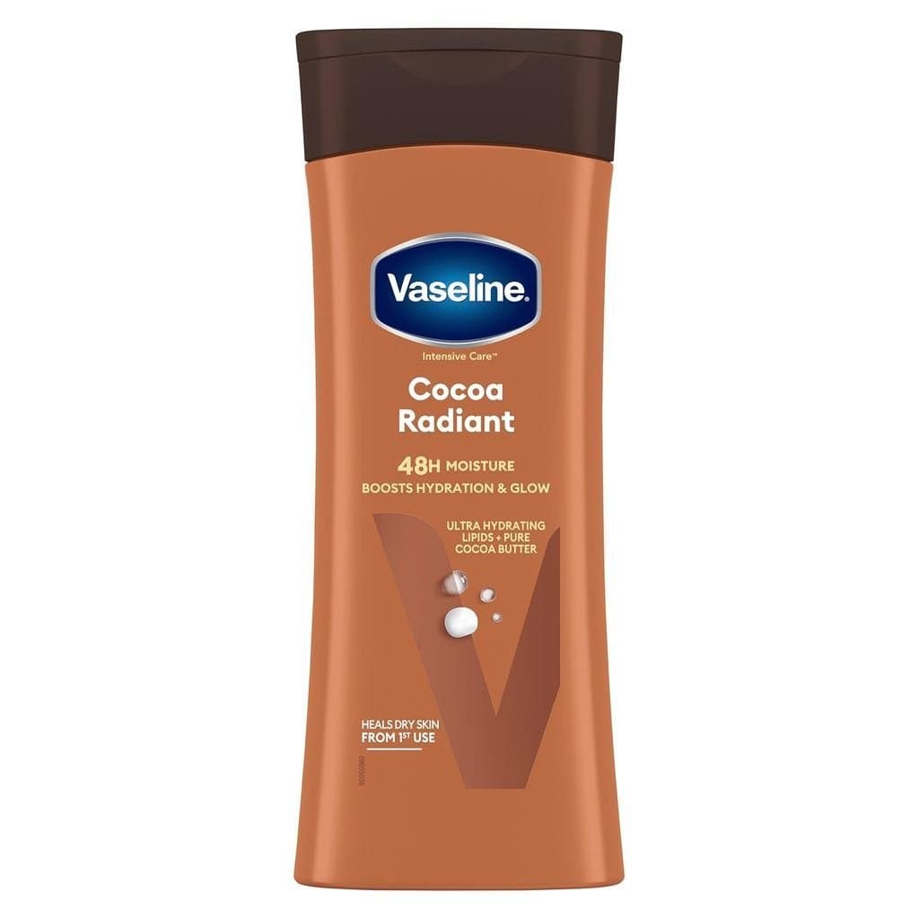 Vaselina Cocoa Radiant 2-Pack – Loção Hidratante Intensiva para Mãos e Corpo com Lipídios Ultra-Hidratantes, Manteiga de