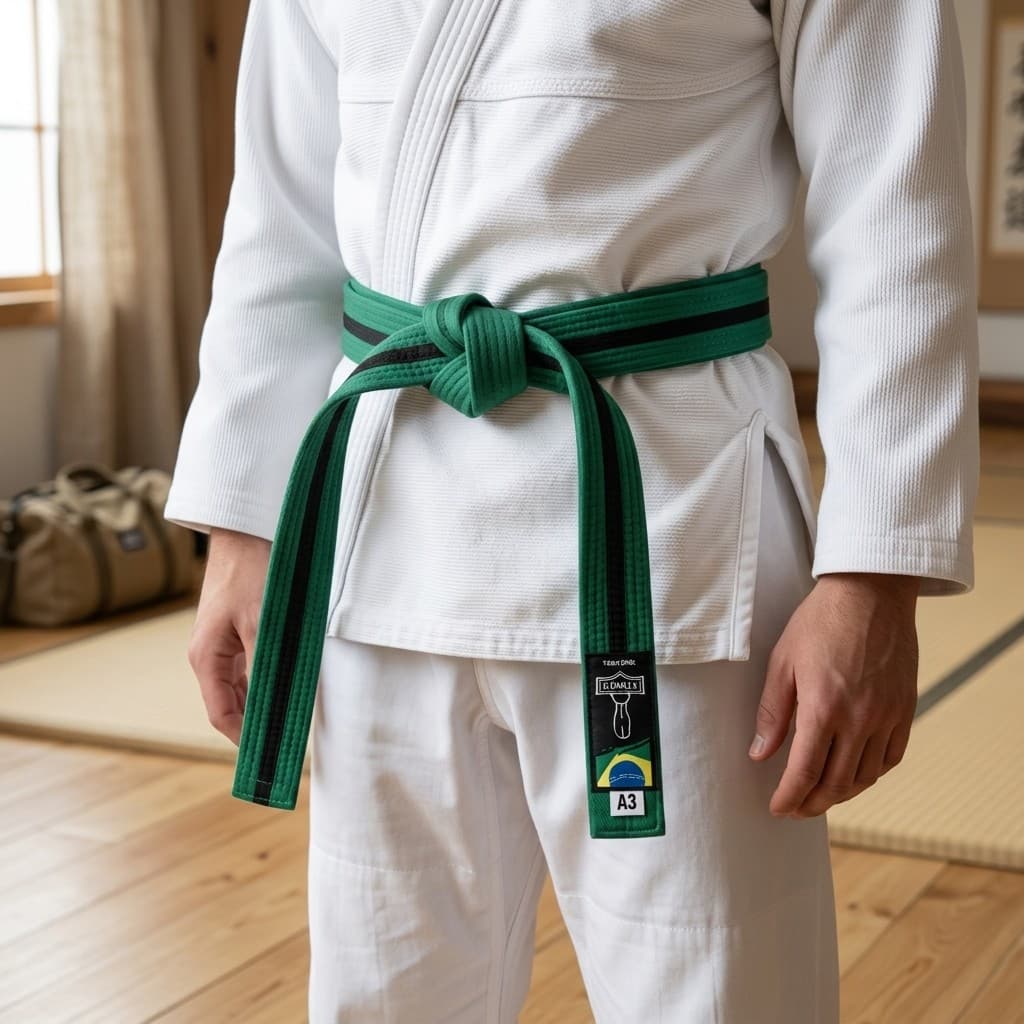 Faixa Jiu Jitsu BJJ Com Fita Preta Algodão Reforçado Costura Dupla Alta Resistência Tradicional Treinos Competição