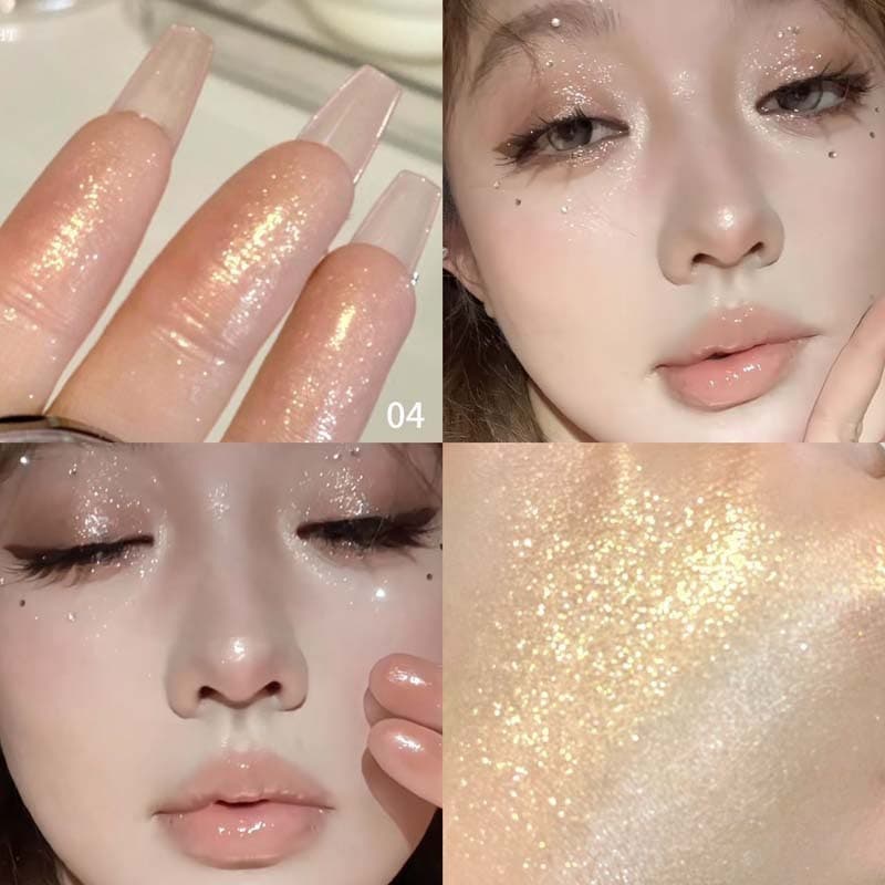 Um pouco de ouro realmente bonito perolado monocromático sombra caleidoscópio iluminando cristal Strobe alto brilho faic