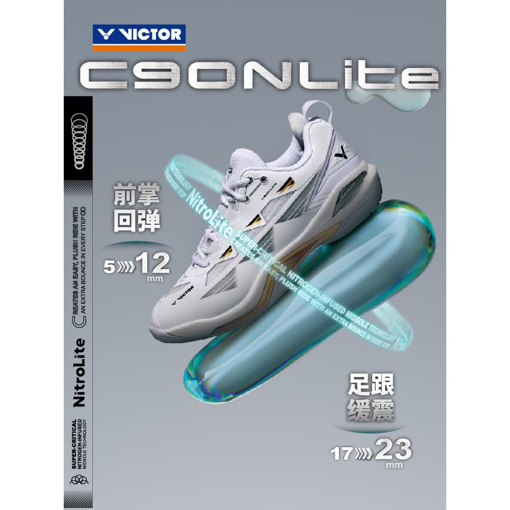 Victor vitória Badminton sapatos masculino feminino antiderrapante resistente ao desgaste tênis C90NLite C90HP absorção