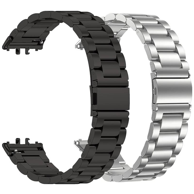 Pulseira De Metal Aço Para Relógio Smartwatch Samsung Galaxy Fit 3 Acessórios Strap Metal Inoxidável