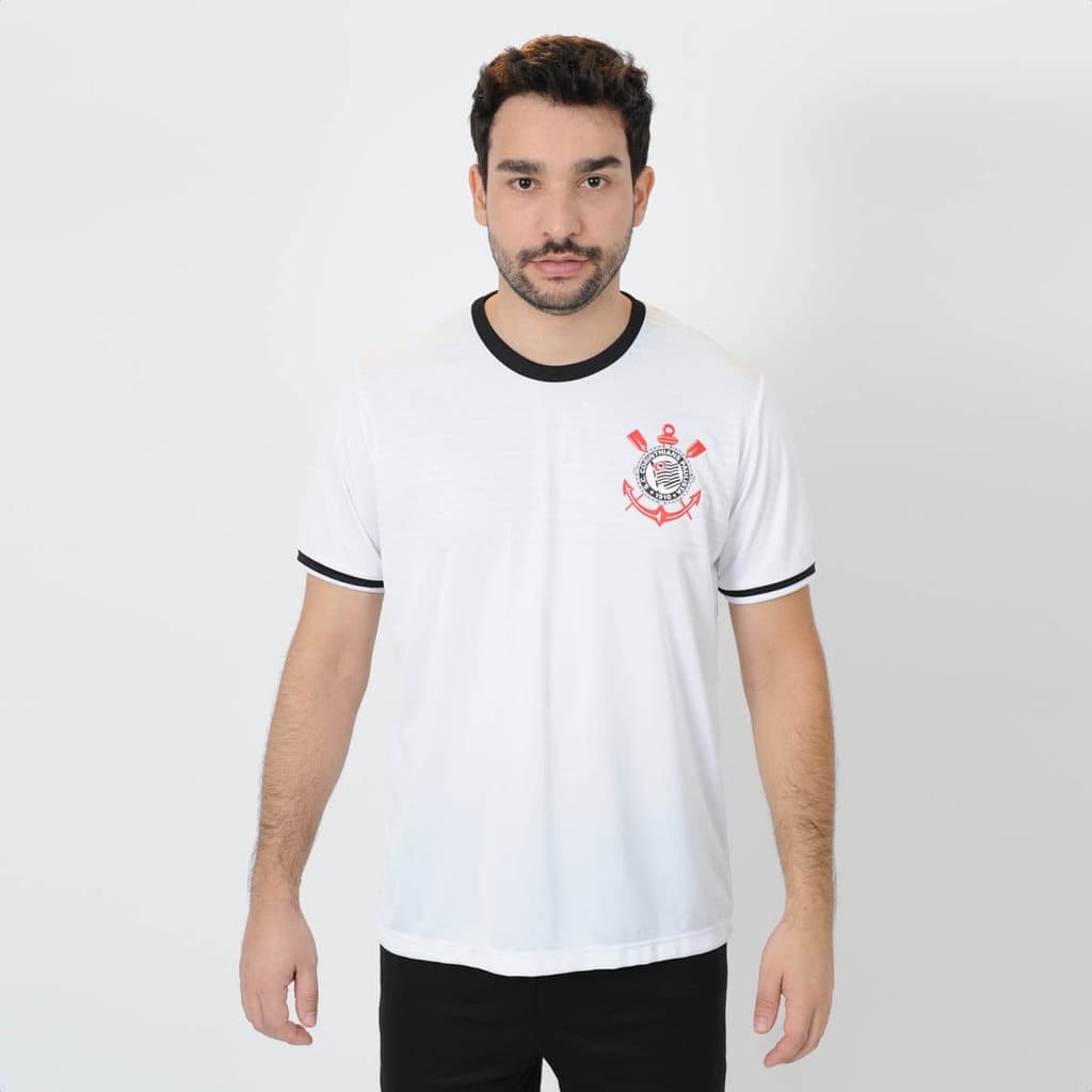 Camisa de Time Braziline Corinthians Coringão Lumina Branco - Masculino