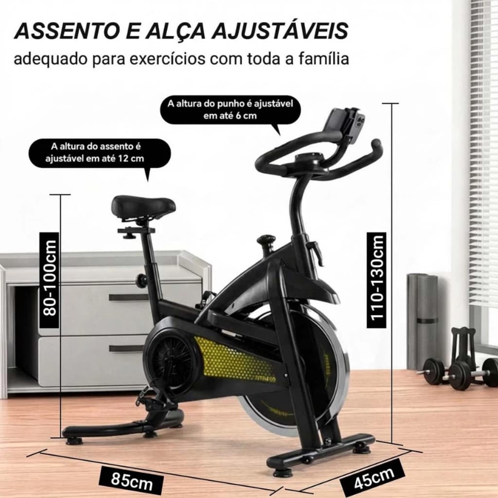 Bike Spinning Para Apartamento 150kg Bicicleta Ergométrica Mecânica 15kg Bicicleta Ergometrica Exercícios Profissional